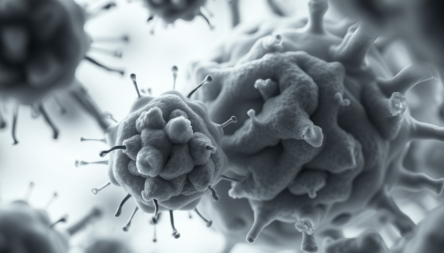 Microscopic view of cathartocytosis cellular healing.