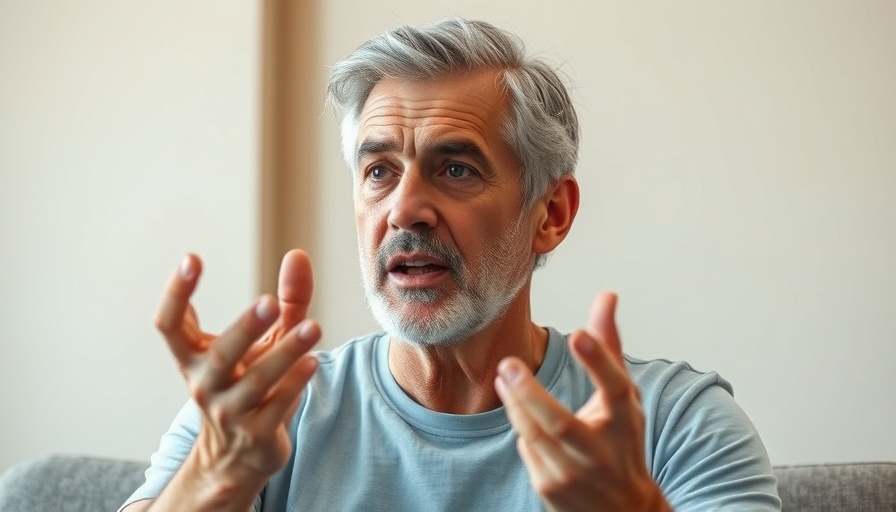 Middle-aged man discussing Steve Jobs' 10-80-10 Rule in a casual setting