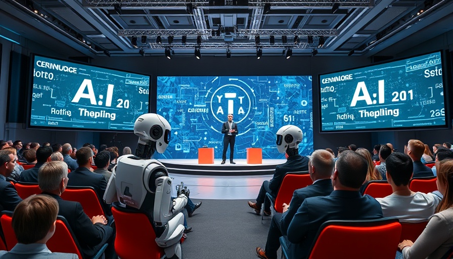 AI Innovations in Technology discussed at a futuristic conference.