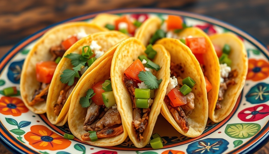 Colorful and kid-friendly mini tacos with toppings.