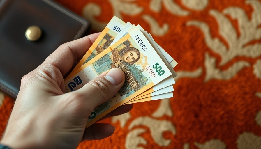 Hand holding Euros and wallet, manage money smarter.