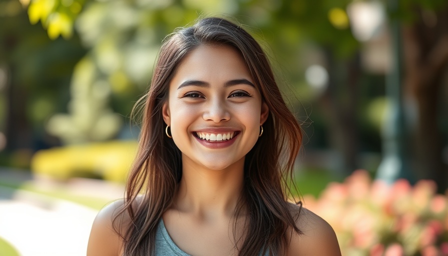 Metabolic Health Coaching expert smiling outdoors in casual attire