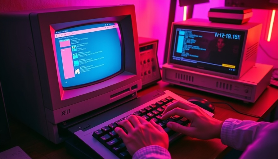 Retro computer demonstrating the impact of AOL and dial-up internet era.