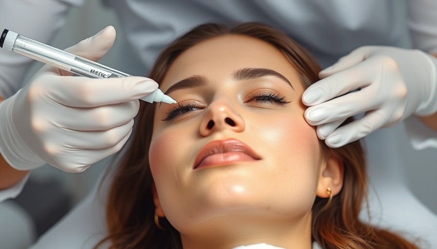Psychology of Botox: Young woman receiving treatment in clinic.
