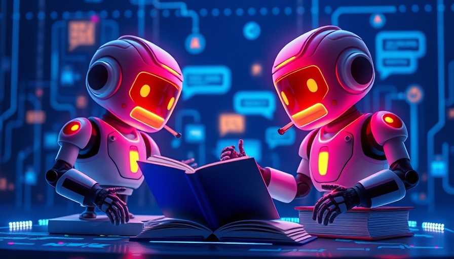 Futuristic chatbot interface enhancing storytelling skills