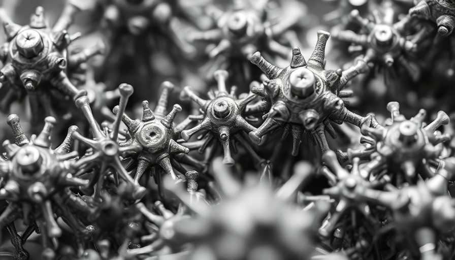 Grayscale macro of micromotors smaller than a human hair, intricate textures.