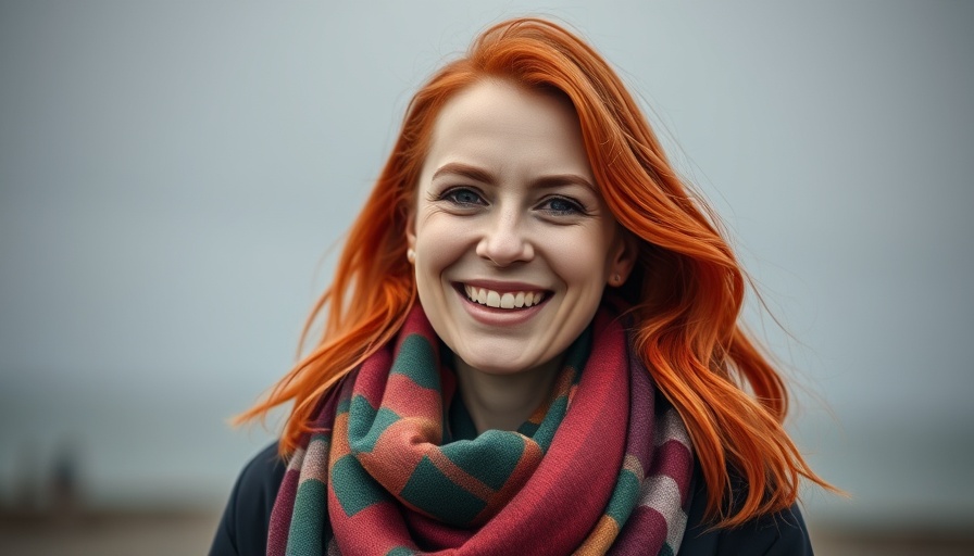 Smiling woman outdoors, vibrant scarf, Transform Your Life with Shelly Lefkoe