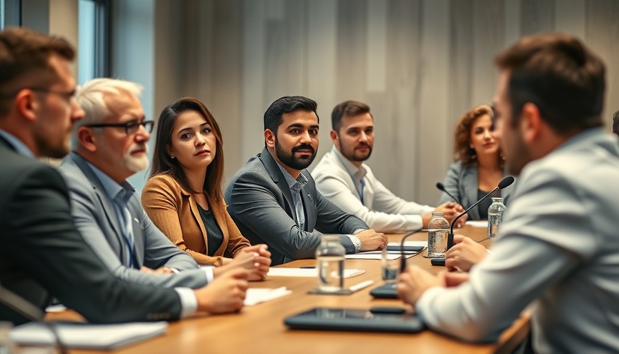 Professionals at a meeting discussing MMRV vaccine guidance change.