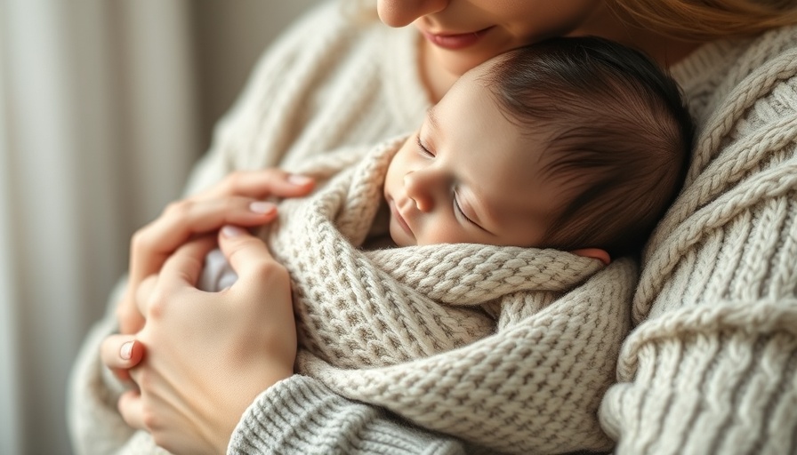 Gentle mother holding swaddled baby for colic relief, nurturing comfort.