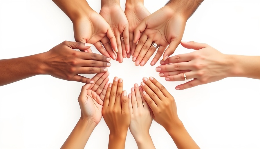 Hands forming heart shape symbolizing mindful leaders' healing power.