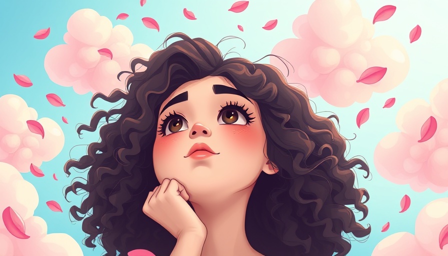 Illustrative woman gazes at clouds symbolizing curiosity for chronic illness.