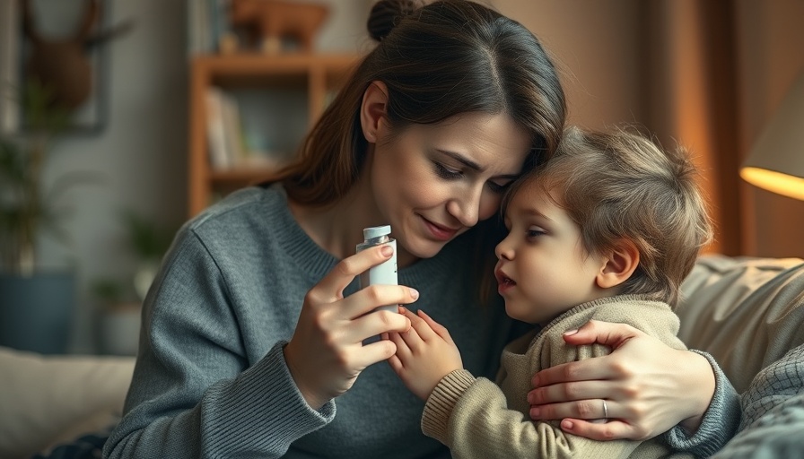 Mother assisting child with medical needs at home, reflecting Medicaid cuts impact on healthcare providers.