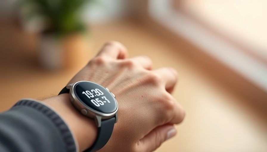 Person checking health data on smart watch, Role of Medical Technology in Health.