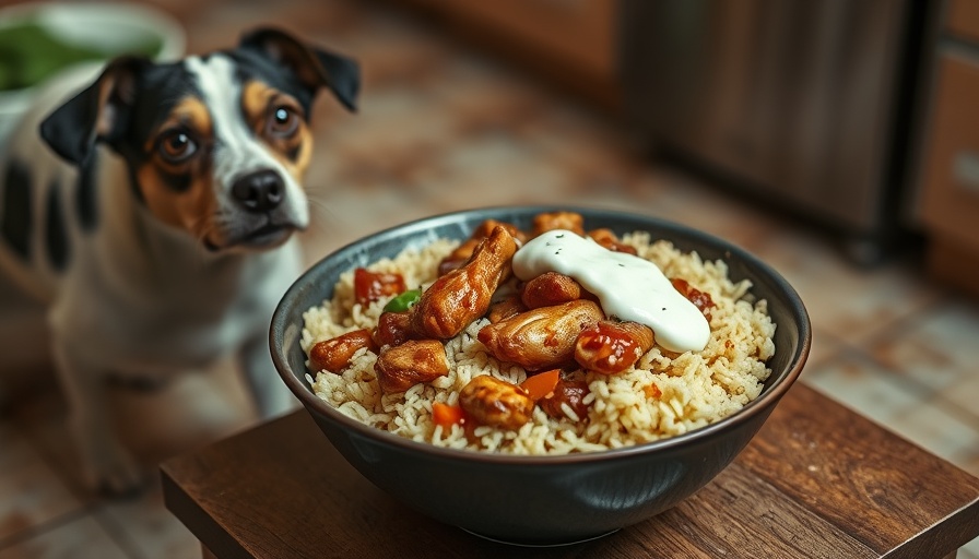 Friday Faves in Fitness and Health: Nutritious meal with dog in kitchen.
