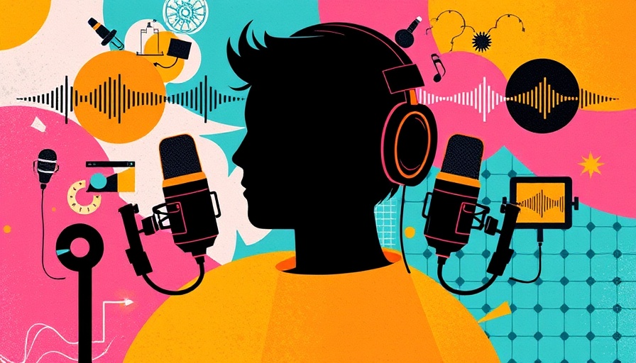 Podcast graphic with microphones and headphones; Organ Transplantation and Obamacare Impact.