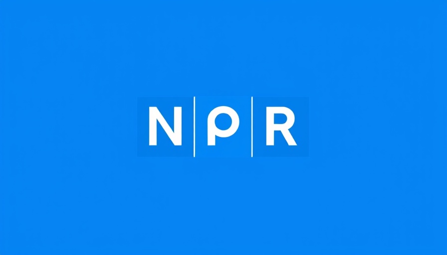 Minimalist blue NPR logo on Trump drug pricing deadline.