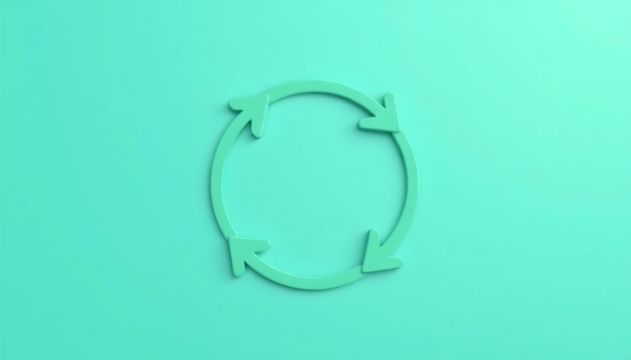 3D green circular arrows on teal background, symbolizing reinforcement gap in AI development.