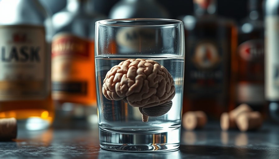 Conceptual image illustrating light drinking and dementia risk.