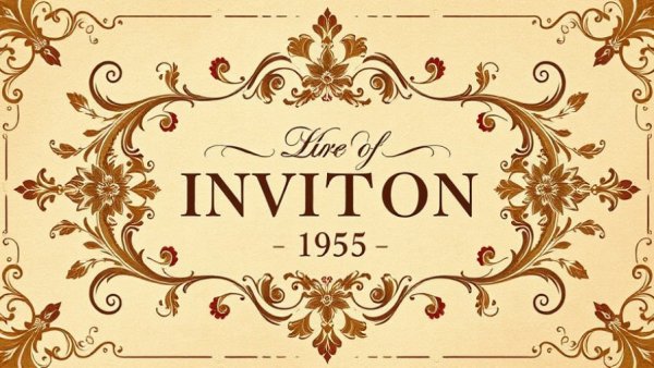 19th-century Bachelor's Ball invitation with ornate design.