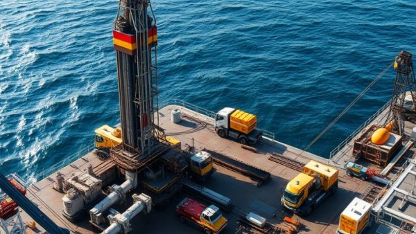 Construction machinery by waterfront signaling resumption of Gateway Project funding.