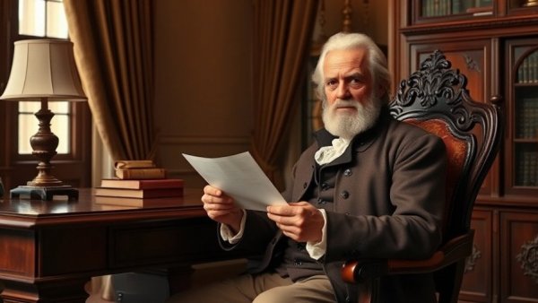 Thomas Paine's revolutionary ideas depicted in historical portrait.