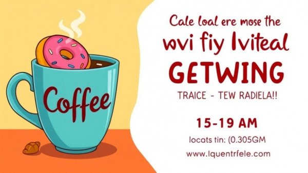 Chelsea community events February 2026 poster with coffee and pastries.