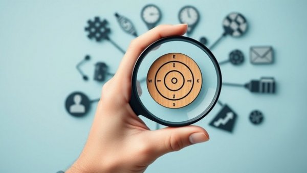 Discover hidden campaign opportunities with AI concept on light blue background.