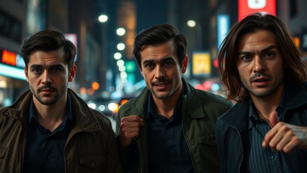 Individuals in NYC subway safety incidents scene.