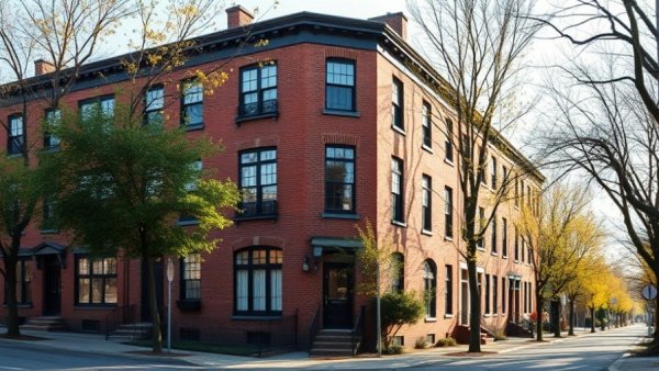 Greenwich Village Spring House Tour featuring historic townhouse with modern brick facade.