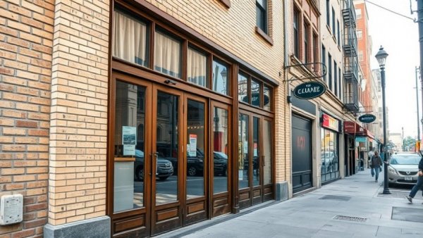 Seventh Avenue Retail Spaces exterior showing modern storefront.