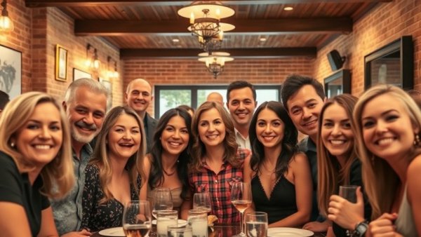 CRDC Awards Brunch 2026: Attendees pose at a lively restaurant.