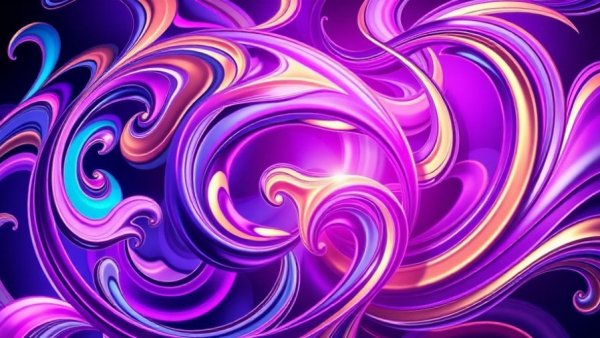 Vibrant abstract design with metallic swirls, fitness equity concept.