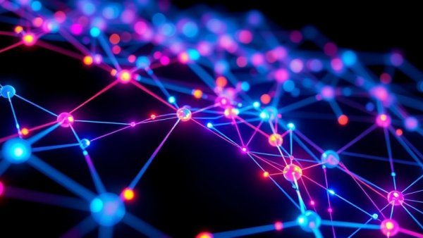 Abstract digital network visualization symbolizing data readiness for AI success.