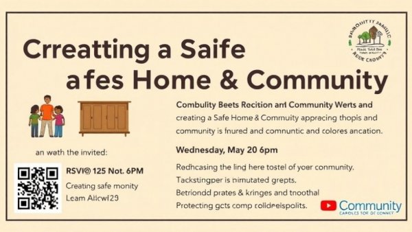 Chelsea Community Events May 2026 poster for home safety program.