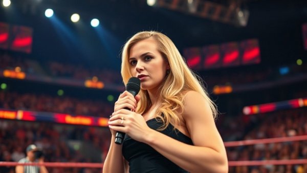 Nikki Bella legacy showcased in a wrestling ring with a confident expression.