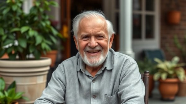 Carlos Chino Garcia Village Award Winner smiling outdoors.