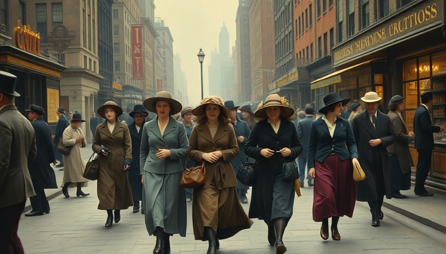Shop girls turn of the century New York City in period clothing