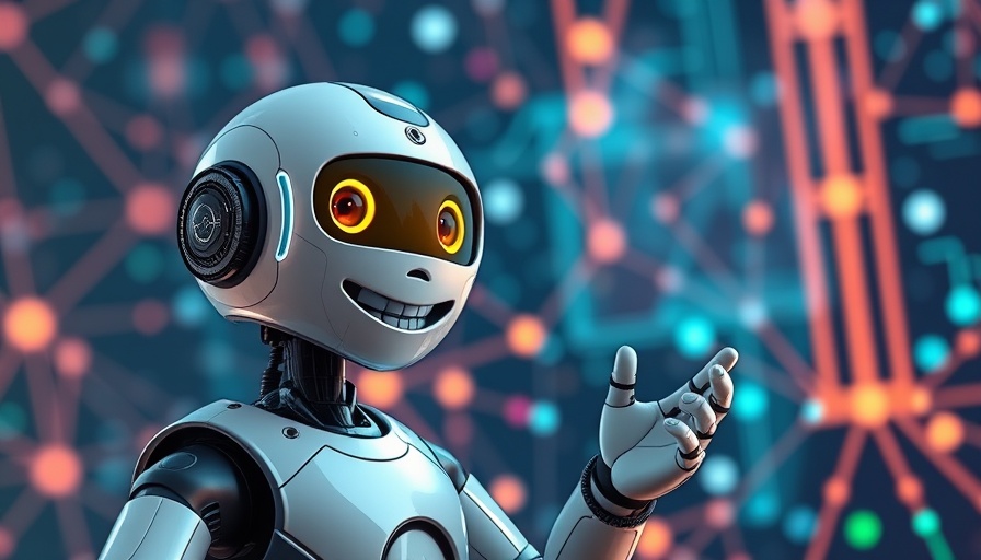 Yatter AI features highlighted by futuristic robot.