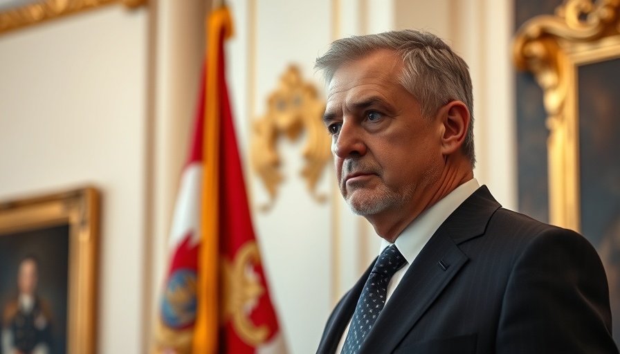 Mature man in formal setting, official background, classified documents retention.