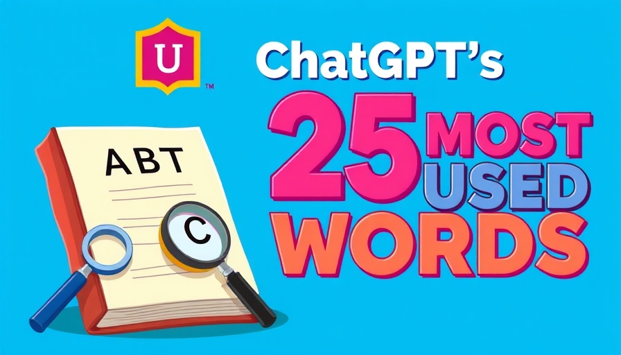 ChatGPT Overused Words guide digital illustration with ABC book.
