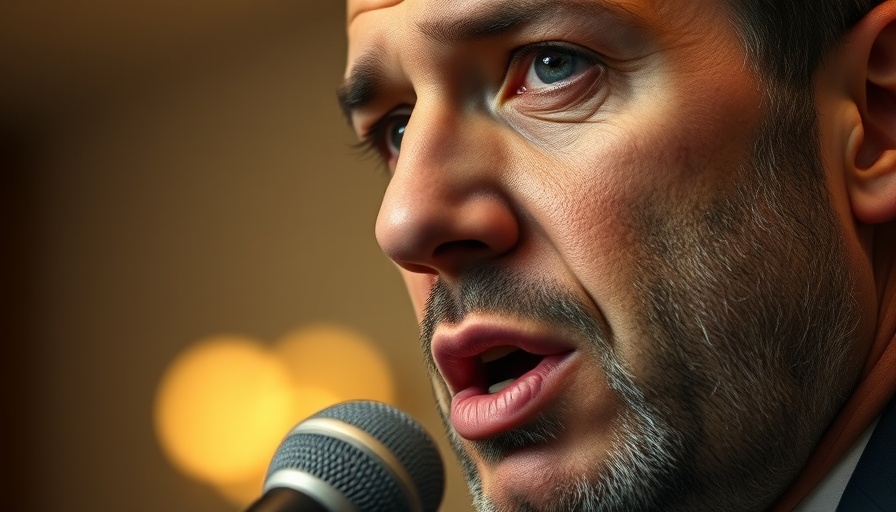 Close-up of a man discussing the 90-day extension of tariff agreement indoors.