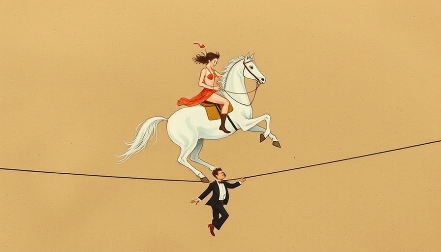 Clara Tice style whimsical illustration with dancer and horse.