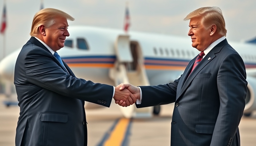 Trump Putin summit insights: two leaders shaking hands at airport.