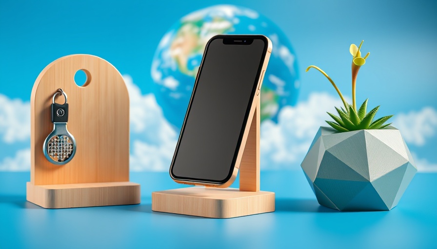 SustainaPrint eco-friendly 3D printed items in vibrant setting.