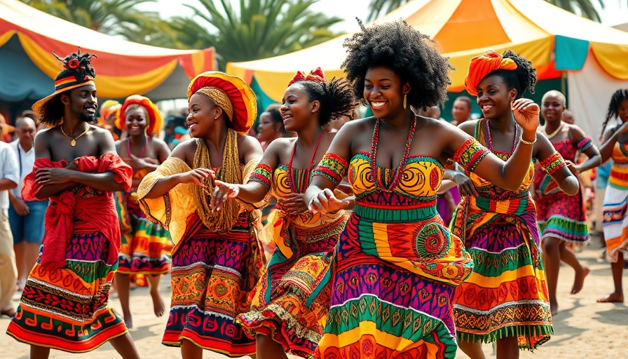 Asase Yaa Cultural Arts Foundation dancers performing vibrant cultural dance.