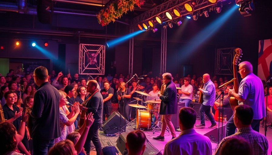 Lively NoMad Jazz Festival 2025 performance with musicians on stage.