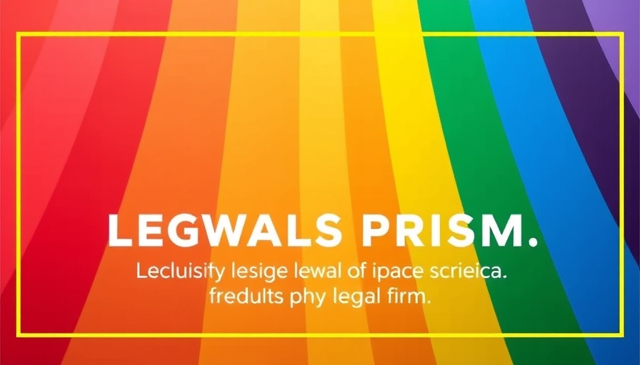 Inclusive legal services ad with rainbow theme, Local Events in Chelsea.
