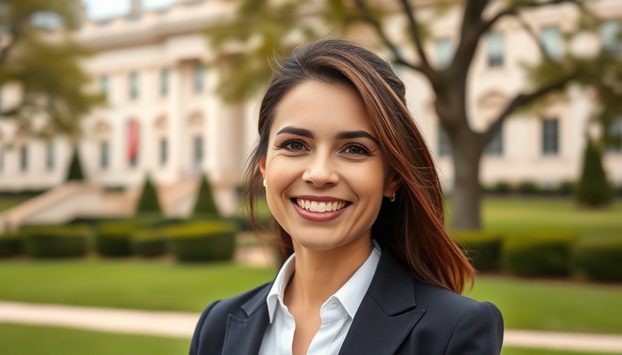 Confident woman outside MIT's iconic architecture, promoting entrepreneurship education.