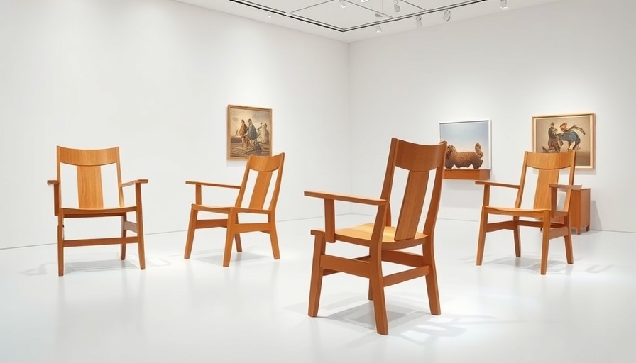 Elegant Frank Lloyd Wright chair designs in modern gallery
