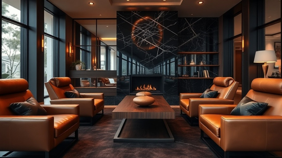 Elegant living room with stylish end table and marble fireplace.